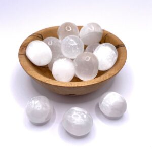 Selenite Satin Spar Tumbled Stone Mineral 20mm