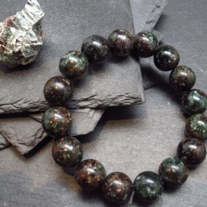 Seraphinite Clinochlore Genuine Bracelet ~ 7 Inches ~ 12mm Round Beads Seraphinite Clinochlore Genuine Bracelet ~ 7 Inches ~ 12mm Round Beads