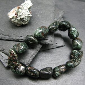 Seraphinite Clinochlore Genuine Bracelet ~ 7 Inches ~ 16mm Tumbled Beads Seraphinite Clinochlore Genuine Bracelet ~ 7 Inches ~ 16mm Tumbled Beads