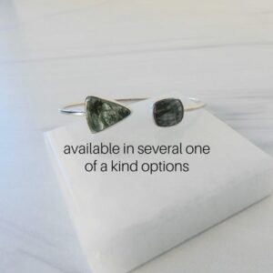 Seraphinite Bracelet Sterling Silver • Seraphinite Bangle • Sterling Bracelet • Sterling Silver Seraphinite Bracelet • Healing Crystal Seraphinite Bracelet Sterling Silver • Seraphinite Bangle • Sterling Bracelet • Sterling Silver Seraphinite Bracelet • Healing Crystal