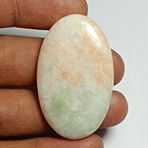 Golden Seraphinite Cabochon: Natural Loose Gemstone (42x26mm, 64cts.) Golden Seraphinite Cabochon: Natural Loose Gemstone (42x26mm, 64cts.)