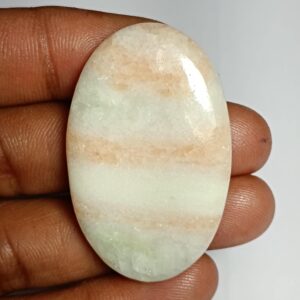 Golden Seraphinite Cabochon: Natural Loose Gemstone (43x28mm, 78cts.) Golden Seraphinite Cabochon: Natural Loose Gemstone (43x28mm, 78cts.)