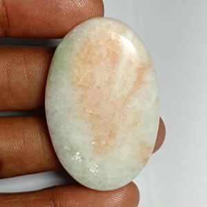 Golden Seraphinite Cabochon: Natural Loose Gemstone (44x28mm, 94cts.) Golden Seraphinite Cabochon: Natural Loose Gemstone (44x28mm, 94cts.)