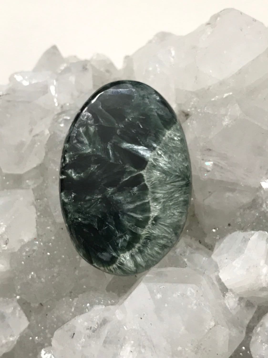 Oval Seraphinite Cabochon 34.00ct