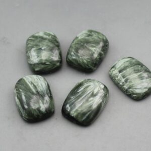 Russian Seraphinite Rectangular Shaped Cabochon Russian Seraphinite Rectangular Shaped Cabochon