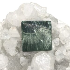 Square Seraphinite Cabochon-48.10ct Square Seraphinite Cabochon-48.10ct