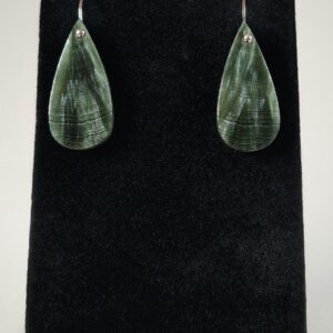 Seraphinite And Sterling Silver Earrings Handmade By Chris Hay Seraphinite And Sterling Silver Earrings Handmade By Chris Hay