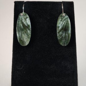Seraphinite And Sterling Silver Earrings Handmade By Chris Hay Seraphinite And Sterling Silver Earrings Handmade By Chris Hay