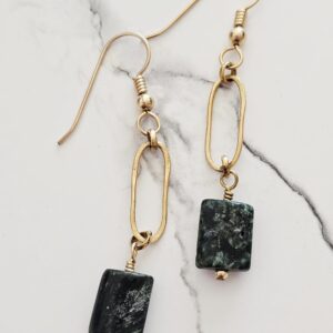 Gold-Filled and Seraphinite Earrings Gold-Filled and Seraphinite Earrings