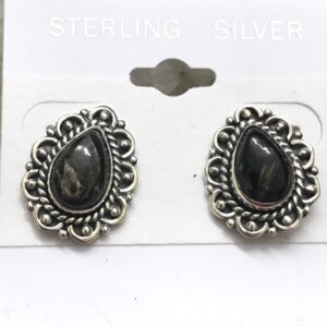 Gorgeous Seraphinite Stud Earrings Gorgeous Seraphinite Stud Earrings