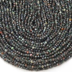 3MM Natural Russian Seraphinite Gemstone Micro Faceted Round Beads 15 inch Full Strand BULK LOT 1,2,6,12 and 50 (80016224-P50) 3MM Natural Russian Seraphinite Gemstone Micro Faceted Round Beads 15 inch Full Strand BULK LOT 1,2,6,12 and 50 (80016224-P50)