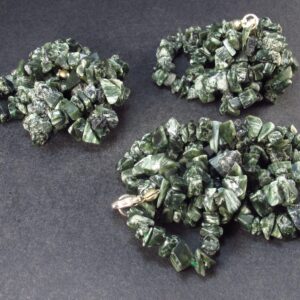 Lot Of 3 Seraphinite Clinochlore Angels Wings Necklaces From Russia - 18" Lot Of 3 Seraphinite Clinochlore Angels Wings Necklaces From Russia - 18"