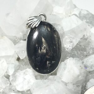 Beautiful Golden Black Seraphinite Pendant
