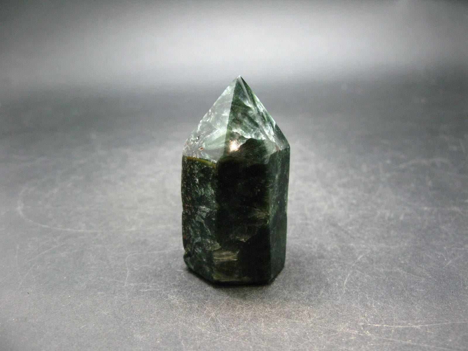 Nice Polished Seraphinite Obelisk From Russia - 2.2" Nice Polished Seraphinite Obelisk From Russia - 2.2"