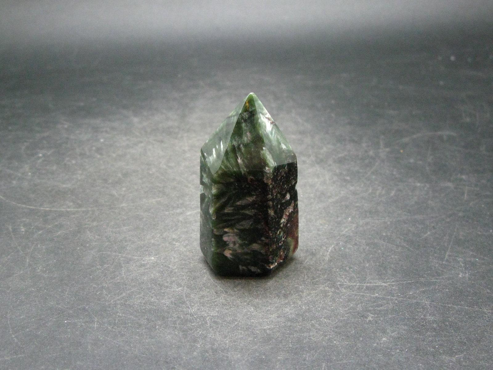 Nice Polished Seraphinite Obelisk From Russia - 2.1" Nice Polished Seraphinite Obelisk From Russia - 2.1"