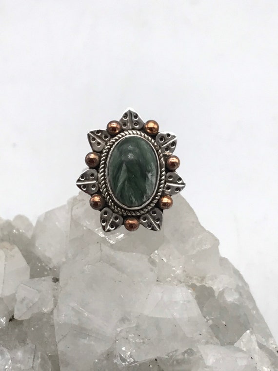 Seraphinite Ring, Size 6