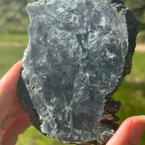Seraphinite Lapidary Slab natural stone not polished Seraphinite Lapidary Slab natural stone not polished