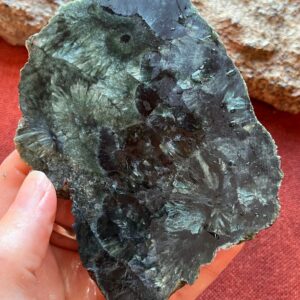 Seraphinite Lapidary Slab natural stone not polished Seraphinite Lapidary Slab natural stone not polished