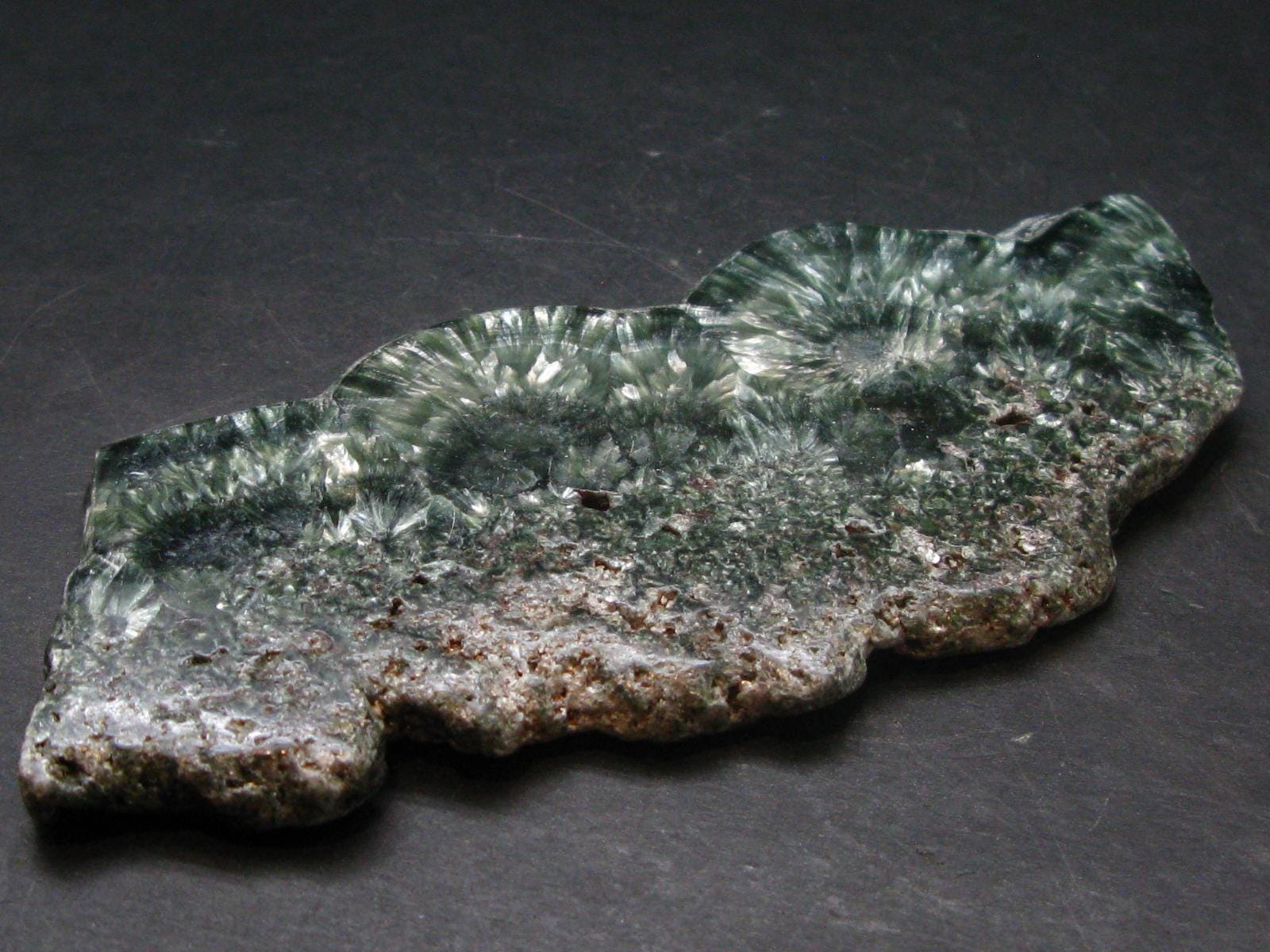 Nice Polished Seraphinite Clinochlore Stalactite Slab From Russia - 4.5" - 101.11 Grams