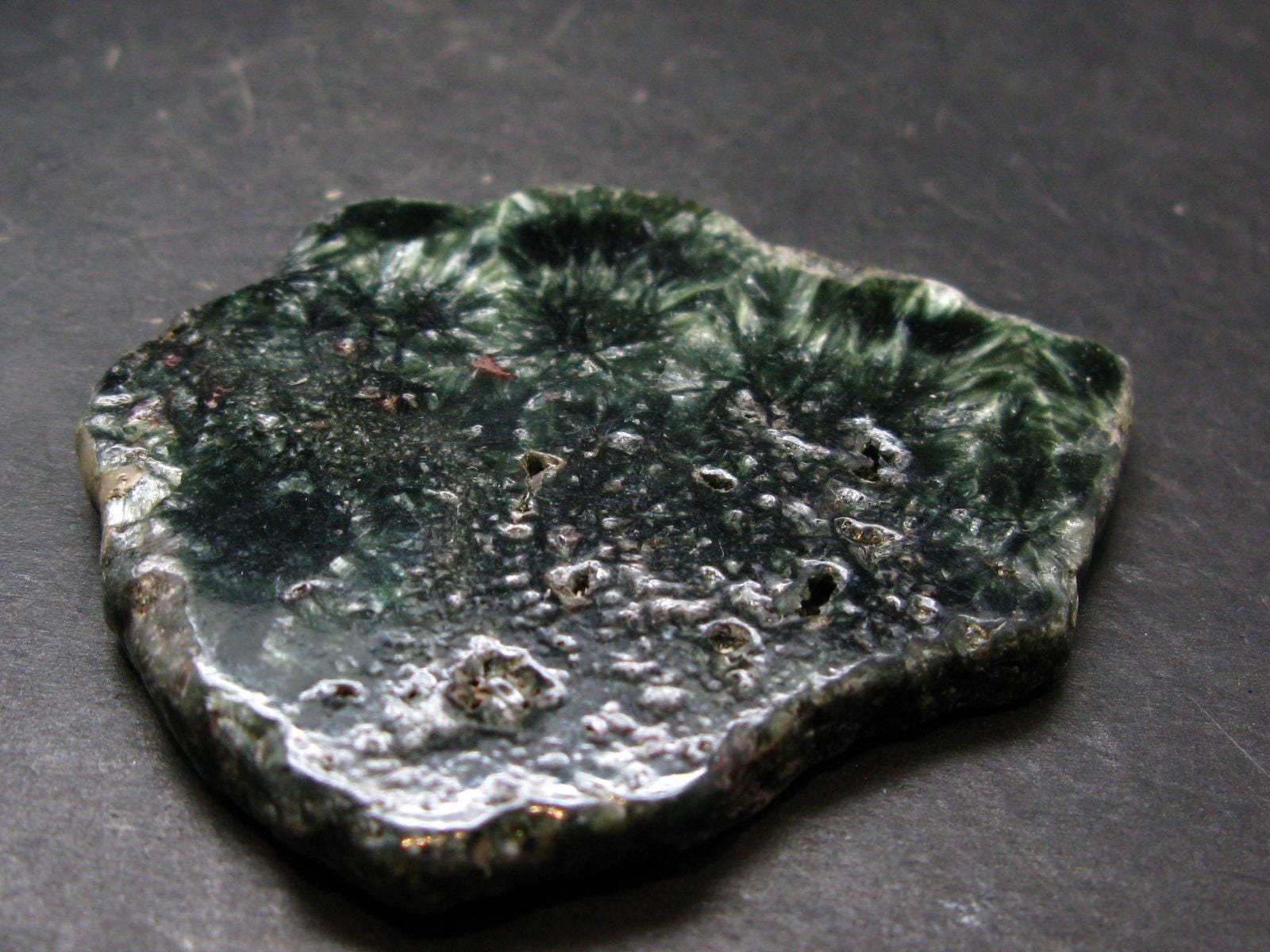 Nice Polished Seraphinite Clinochlore Stalactite Slab From Russia - 2.6" - 46.79 Grams