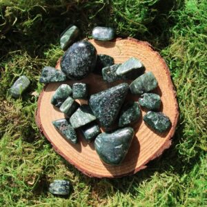 Seraphinite Tumbled And Polished Green Angel Feather Crystal