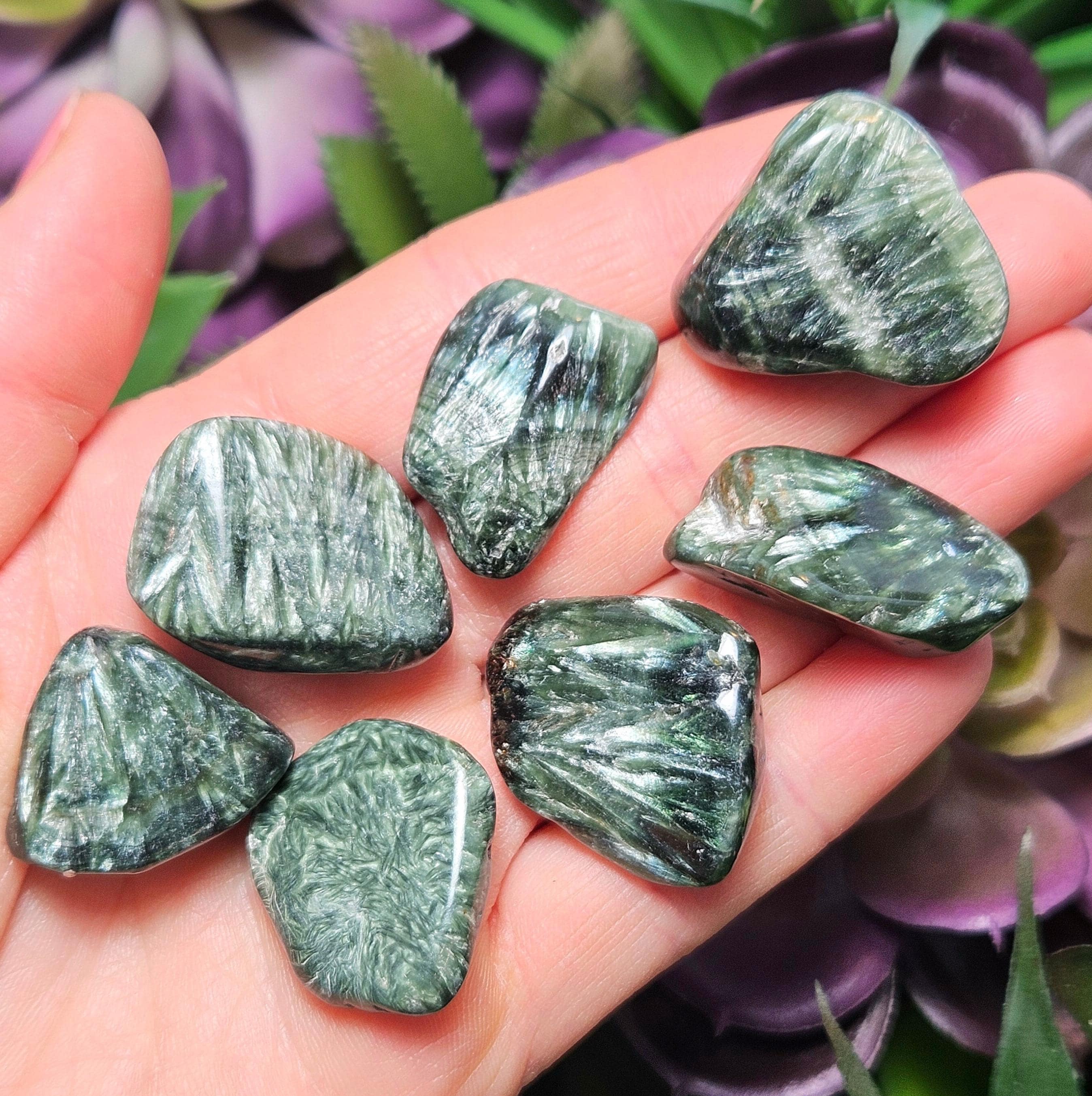 Seraphinite Crystal - Seraphinite Tumbled - Seraphinite Crystals - Polished Seraphinite - Seraphinite Stone - Seraphinite Tumble Seraphinite Crystal - Seraphinite Tumbled - Seraphinite Crystals - Polished Seraphinite - Seraphinite Stone - Seraphinite Tumble