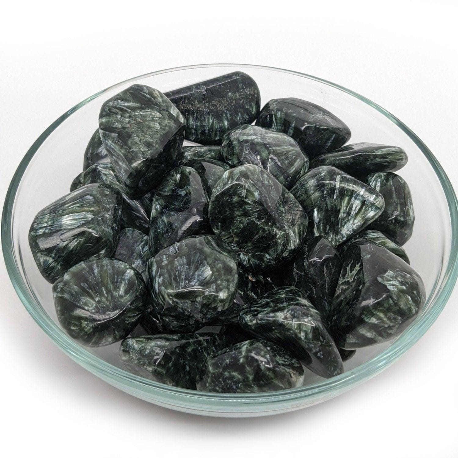 Seraphinite Xl 1 Tumbled Stone Grade Aaa #lv0911