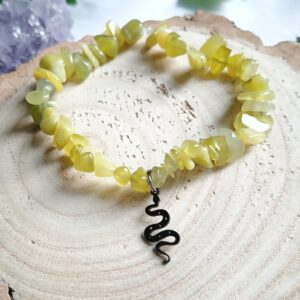 Serpentine Black Mystic Snake Bracelet - Earth Element - Good Health Serpentine Black Mystic Snake Bracelet - Earth Element - Good Health