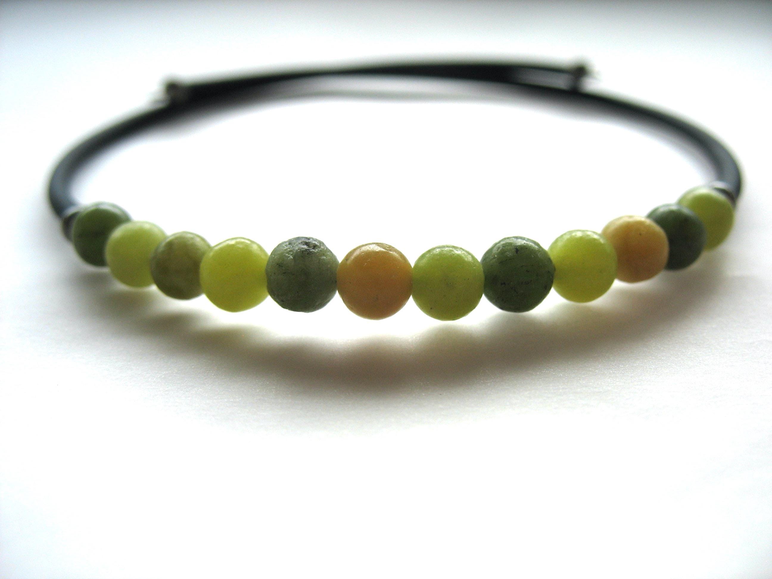Serpentine Gemstone Cuff Bracelet Jewelry Made In Usa