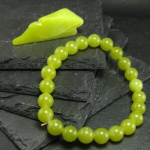Healerite Serpentine Genuine Bracelet ~ 7 Inches ~ 8mm Round Beads