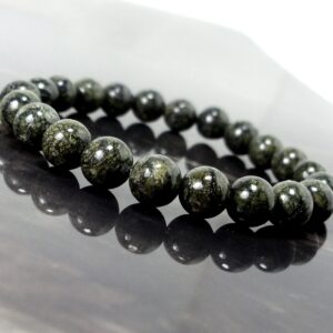 Natural Russian Serpentine Bracelet 8mm, "Snake" Stone Bracelet, Natural Gemstone Bracelet,  Women Men Beaded Bracelet + Gift Bag
