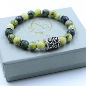 Natural Yellow Serpentine Bracelet 8mm, New Jade Healing Crystal For Manifestation, Yellow Gemstone Jewelry, Unisex Gift, Protection Beads Natural Yellow Serpentine Bracelet 8mm, New Jade Healing Crystal For Manifestation, Yellow Gemstone Jewelry, Unisex Gift, Protection Beads