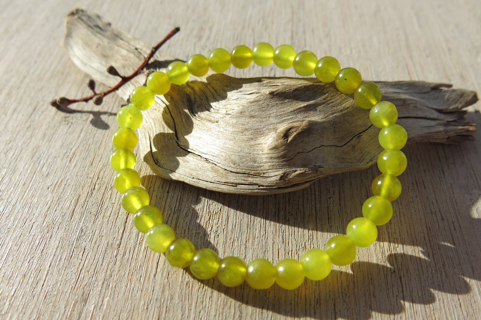 Serpentine Stone Bracelet