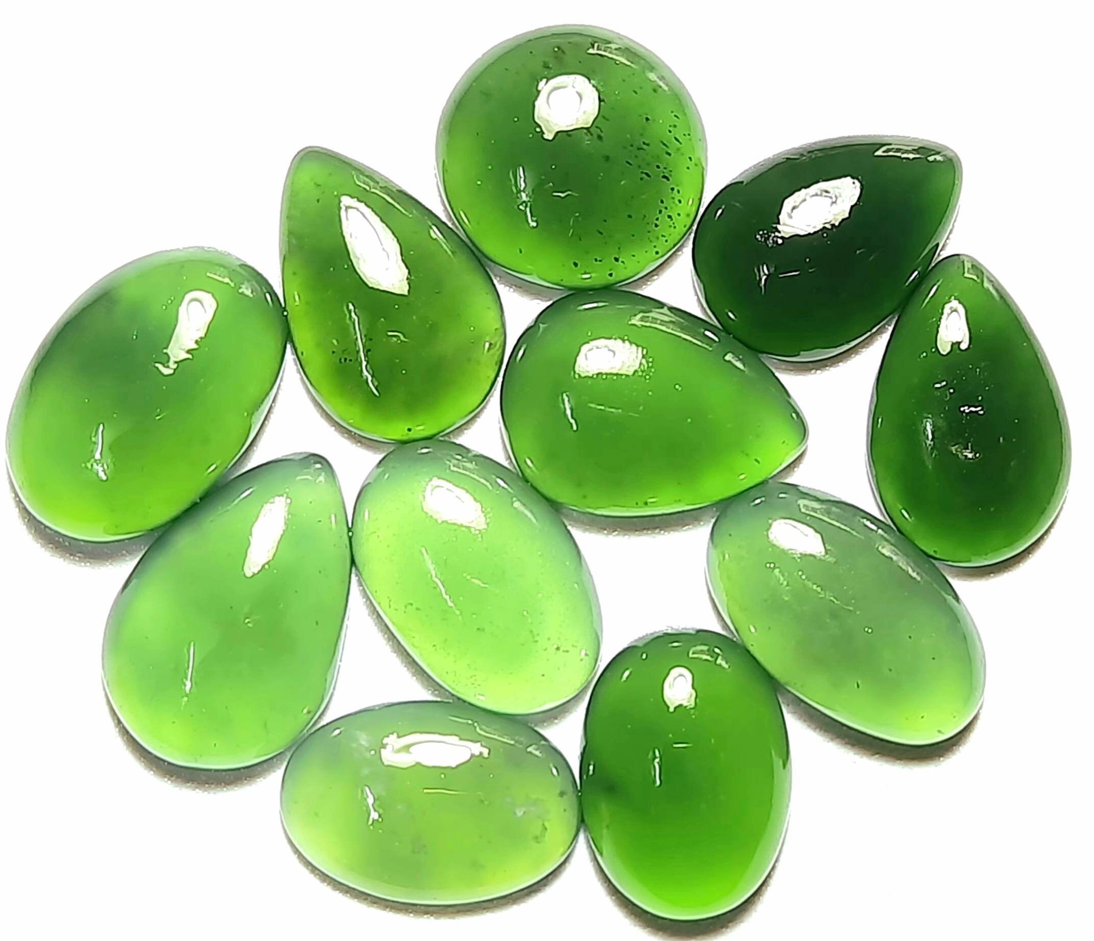 Natural Serpentine Cabochon Gemstones: Mix Shape,free Size,pear,oval,marquise,round