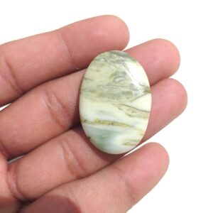 Oval Serpentine Cabochon: 36 Carat Gemstone (36x25x5 Mm