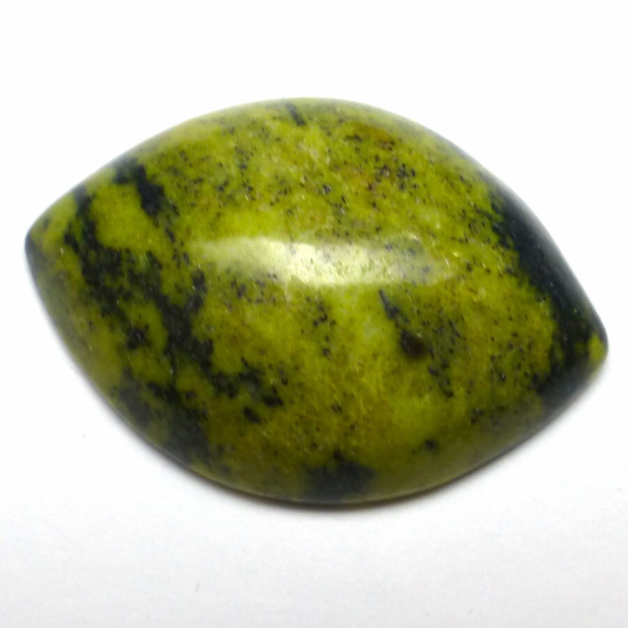 Serpentine Serpentineite Cabochon Fat Marquis Norwegian Apple Acid Olive Green Opaque Charcoal Handmade Lapidary Hand Cut Designer Serpentine Serpentineite Cabochon Fat Marquis Norwegian Apple Acid Olive Green Opaque Charcoal Handmade Lapidary Hand Cut Designer