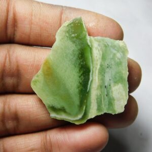 Unpolished Serpentine Slab Cabochon: Loose Gemstone (55cts)