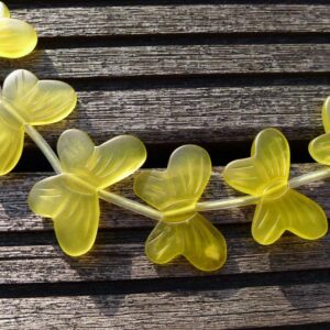 Green Serpentine Butterflies Matte Beads 19.5-31mm (etb00309) Unique Jewelry/vintage Jewelry/gemstone Necklace