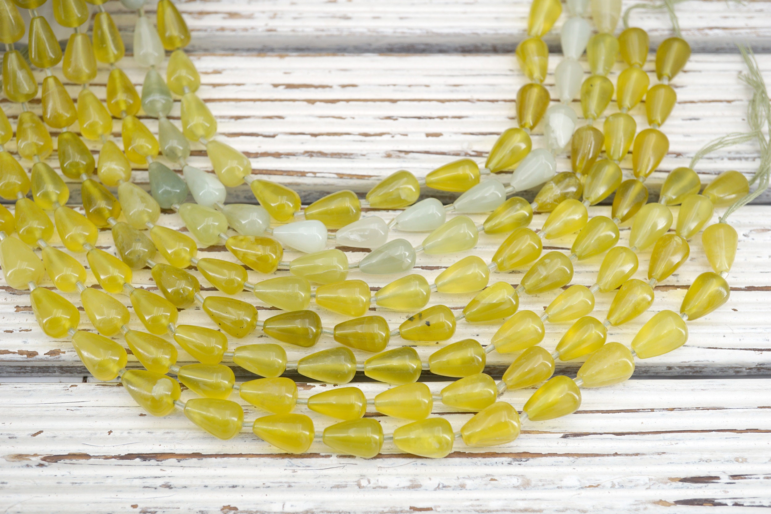 Green Serpentine Cone Beads (etb01781) Unique Jewelry/vintage Jewelry/gemstone Necklace