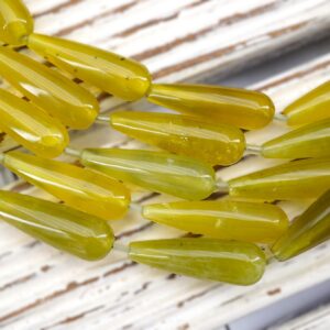 Green Serpentine Cone Shape Beads 29-28mm (etb01736) Unique Jewelry/vintage Jewelry/gemstone Necklace