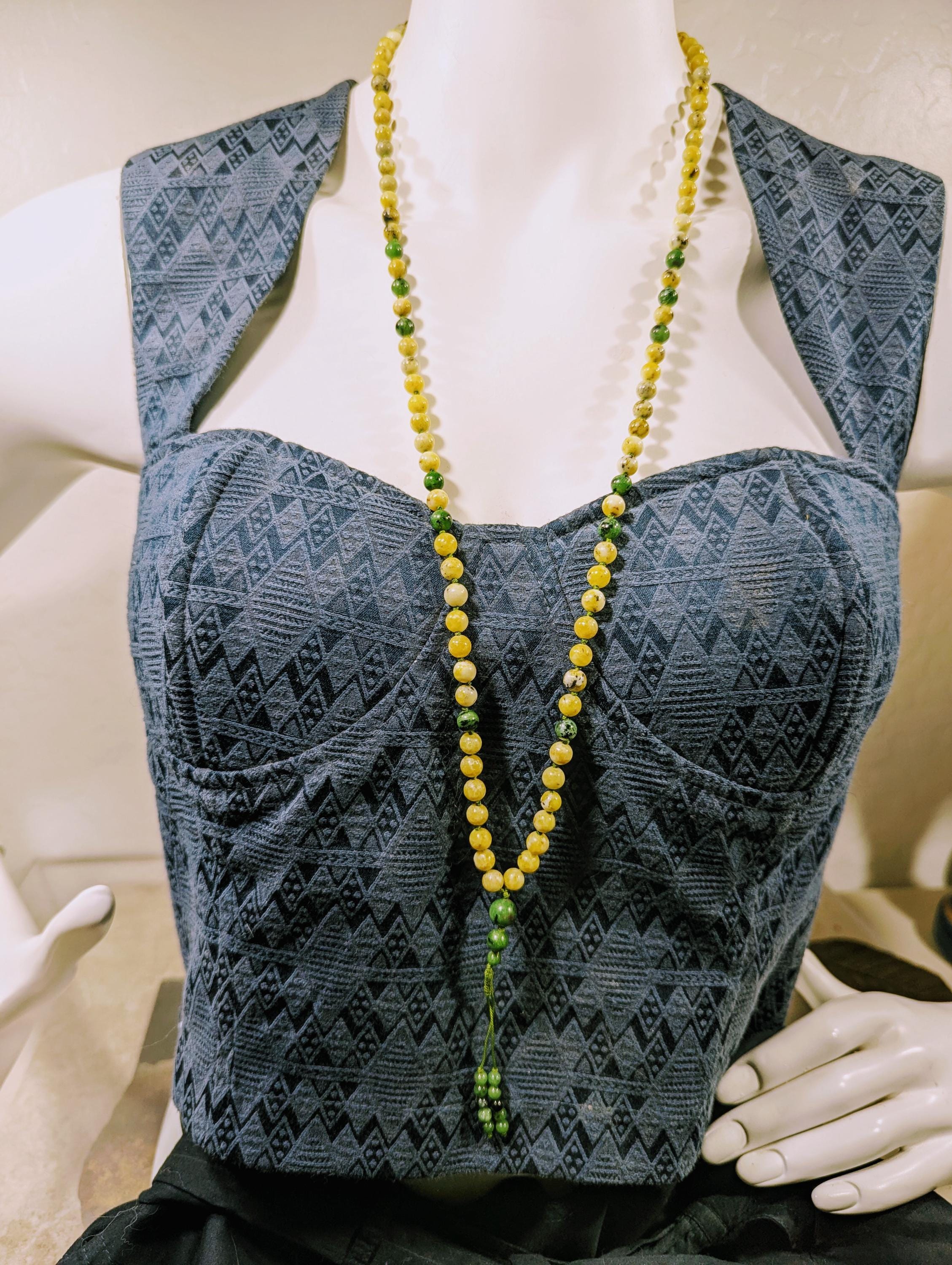 Serpentine Mala • Ruby In Zoisite Accents • 6mm  • 108 Beads • Hand Knotted • Earth Energy Transformation • Poison Ivy Inspired • 4599