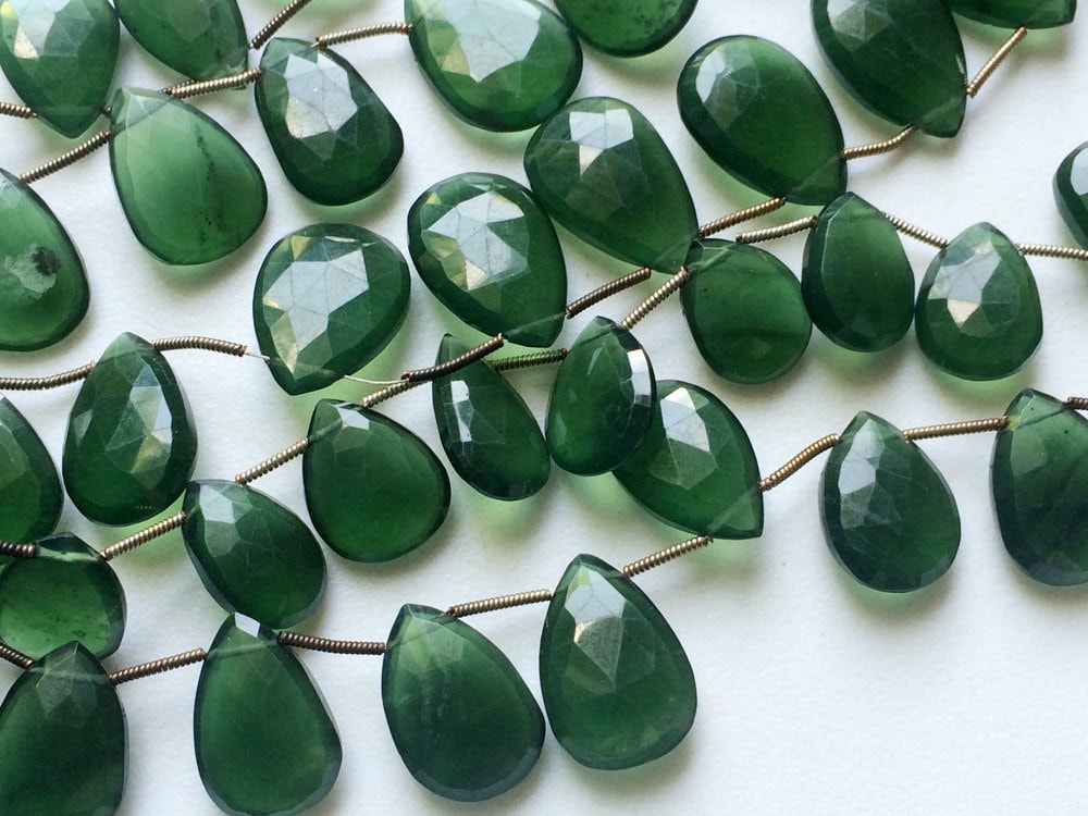 11x15mm Russian Serpentine Beads, Serpentine Faceted Pear Beads, 6 Pieces Russian Serpentine For Jewelry, Serpentine Beads - Aga122 11x15mm Russian Serpentine Beads, Serpentine Faceted Pear Beads, 6 Pieces Russian Serpentine For Jewelry, Serpentine Beads - Aga122