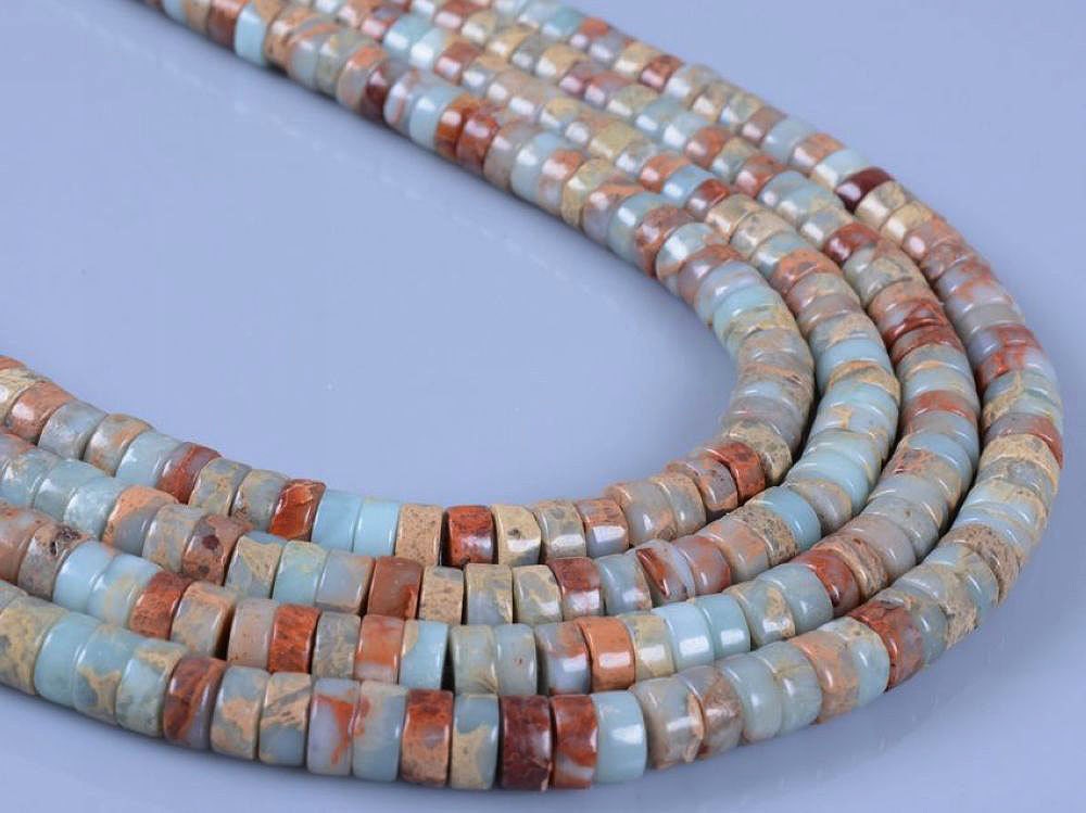 6mm Serpentine Heishi Loose Gemstone Beads 16" 6mm Serpentine Heishi Loose Gemstone Beads 16"