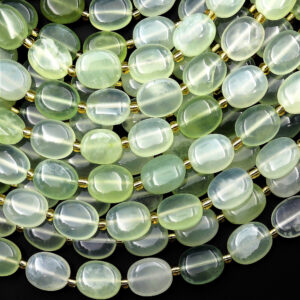 Aaa Natural Green Serpentine Jade Smooth Oval Beads 12x10mm 15.5" Strand Aaa Natural Green Serpentine Jade Smooth Oval Beads 12x10mm 15.5" Strand