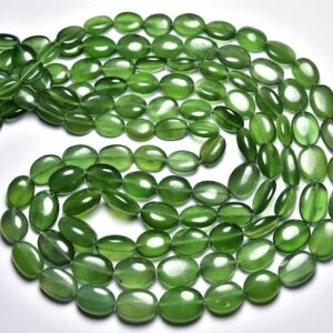 Amazing Serpentine Oval Beads - 9.5 Inches - Natural Smooth Serpentine Oval Shape Beads - Size Is 7x9- 10x13mm #2273 Amazing Serpentine Oval Beads - 9.5 Inches - Natural Smooth Serpentine Oval Shape Beads - Size Is 7x9- 10x13mm #2273
