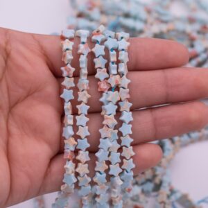 Natural African Opal Snakeskin Serpentine Beads 6mm Star Shaped Real Gemstone 15" Strand Smooth Gemstone Beads Natural African Opal Snakeskin Serpentine Beads 6mm Star Shaped Real Gemstone 15" Strand Smooth Gemstone Beads