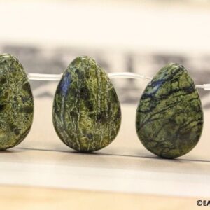 Russian Serpentine 18x25mm/ 15x20mm Flat Pear Drop beads Russian Serpentine 18x25mm/ 15x20mm Flat Pear Drop beads