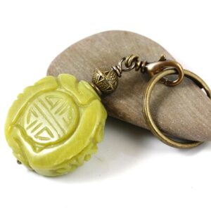 Longevity Serpentine Keyring, Gemstone Key Chain, Protection Gemstone, Car Accessories, Gemstone Pendant, Key Chain, New Car Gift, Yoga Gift Longevity Serpentine Keyring, Gemstone Key Chain, Protection Gemstone, Car Accessories, Gemstone Pendant, Key Chain, New Car Gift, Yoga Gift