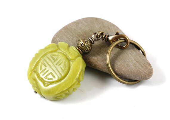 Longevity Serpentine Keyring, Gemstone Key Chain, Protection Gemstone, Car Accessories, Gemstone Pendant, Key Chain, New Car Gift, Yoga Gift Longevity Serpentine Keyring, Gemstone Key Chain, Protection Gemstone, Car Accessories, Gemstone Pendant, Key Chain, New Car Gift, Yoga Gift