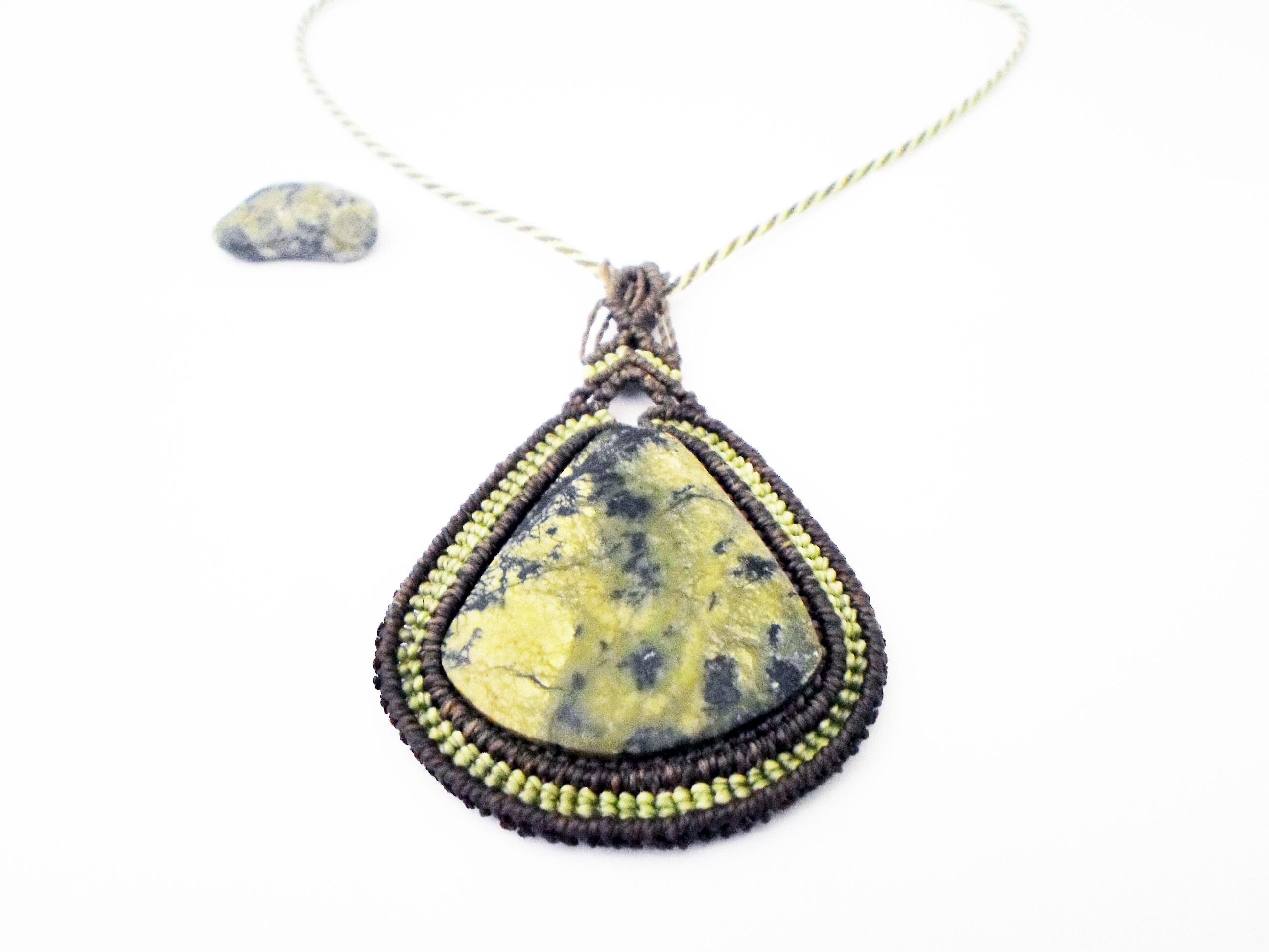 Serpentine Teardrop Pendant